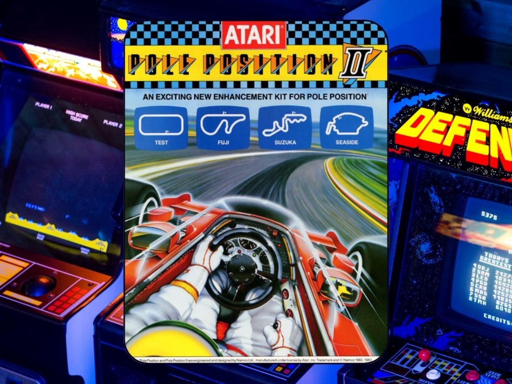 A mensagem escondida em Pole Position II, um videogame de 42 anos: um argentino descobriu como ativá-lo.