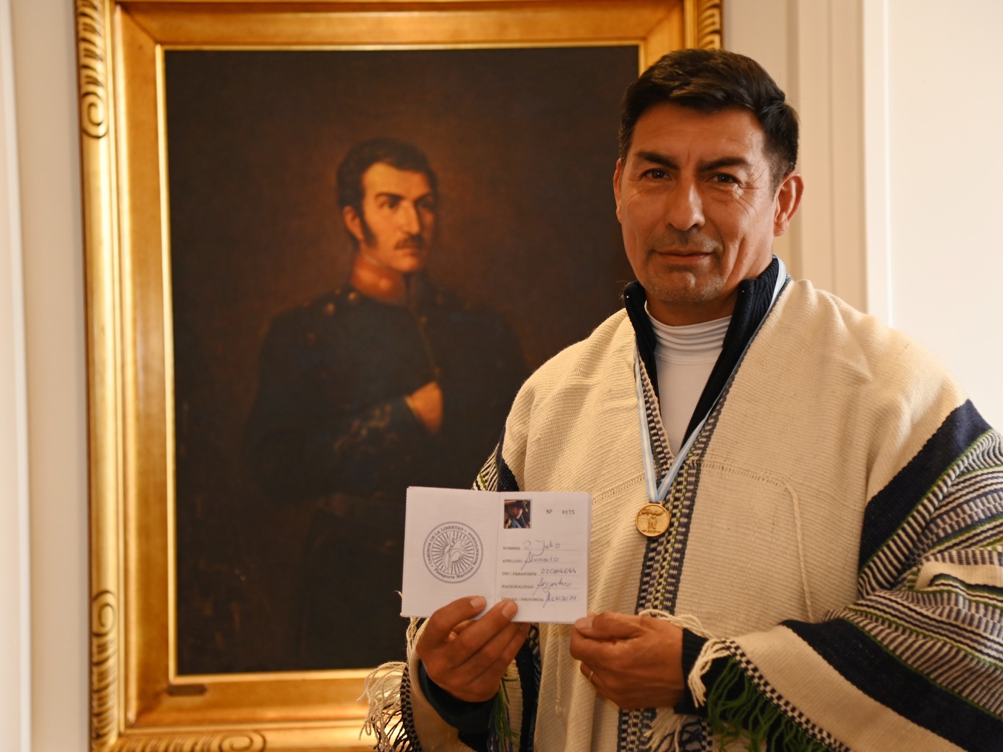 Ele é fã de José de San Martín. Em 20 dias, visitou todos os locais históricos de Mendoza ligados ao Libertador e ganhou um prêmio especial.