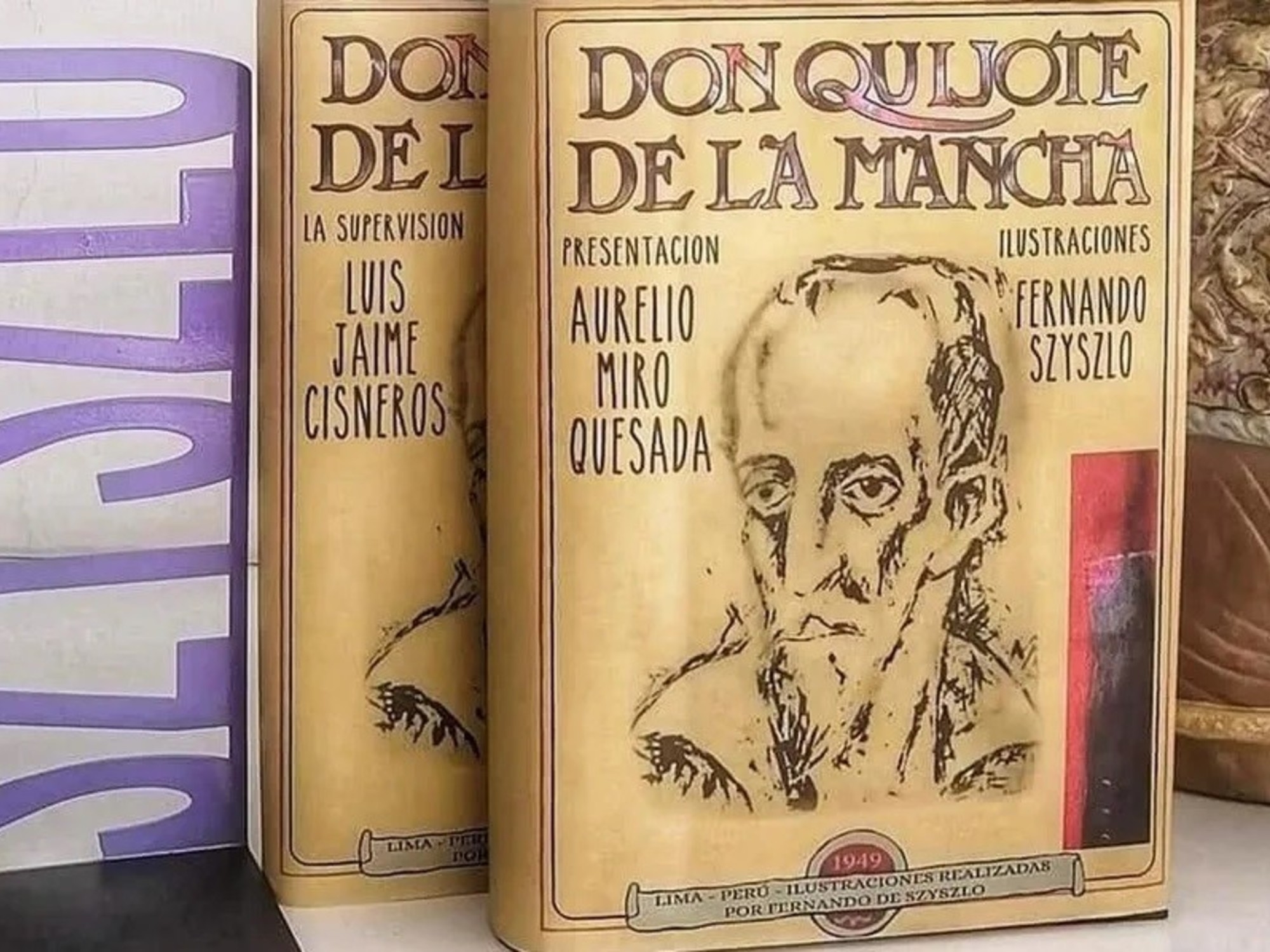 Dom Quixote, ilustrado por Fernando de Szyszlo: o tesouro peruano que sonha chegar ao Instituto Cervantes.