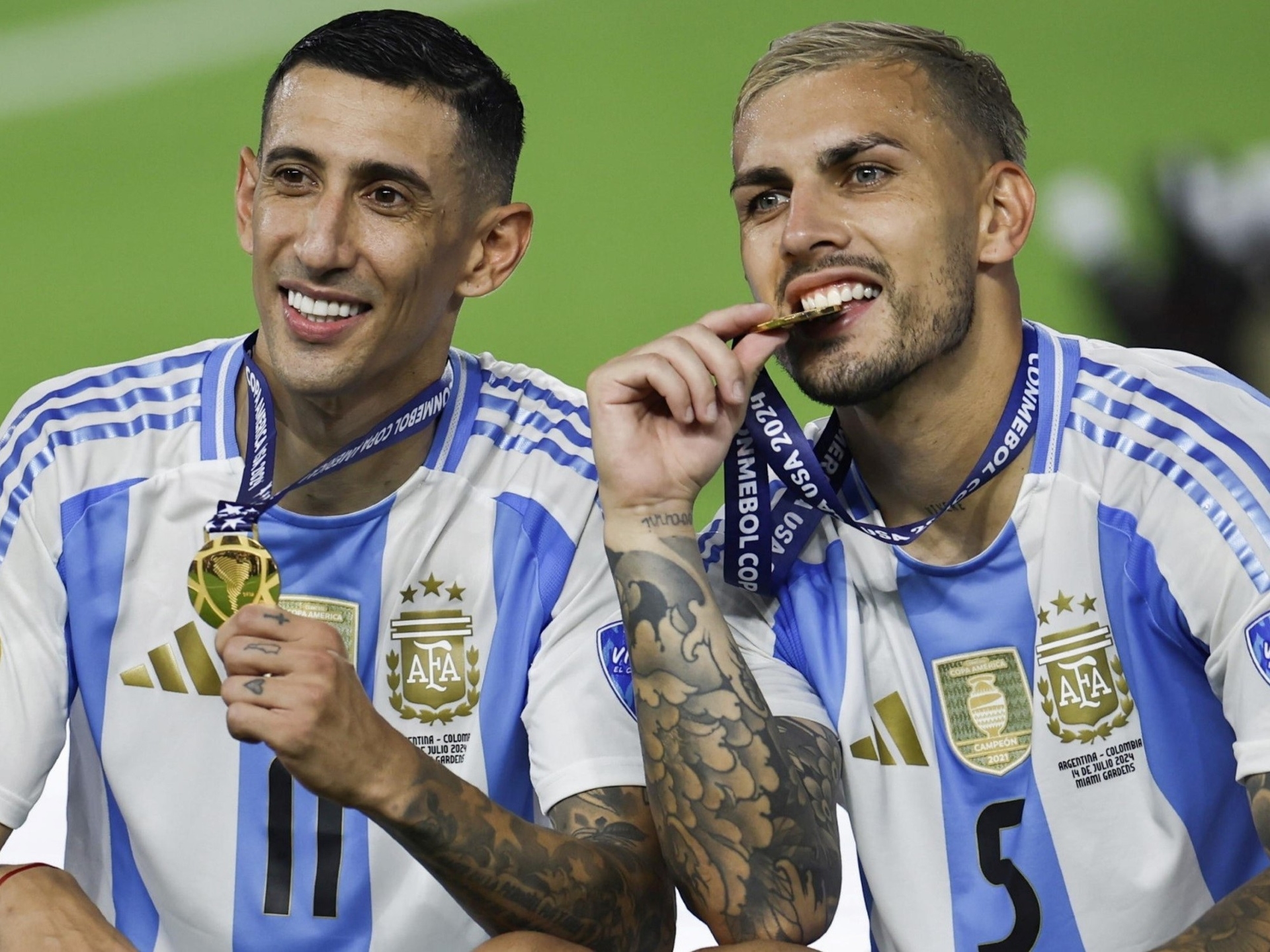 Di María vs. Paredes: Es dauerte 28 Jahre, bis sich zwei Weltmeister mit Argentinien bei einem lokalen Turnier wieder trafen.