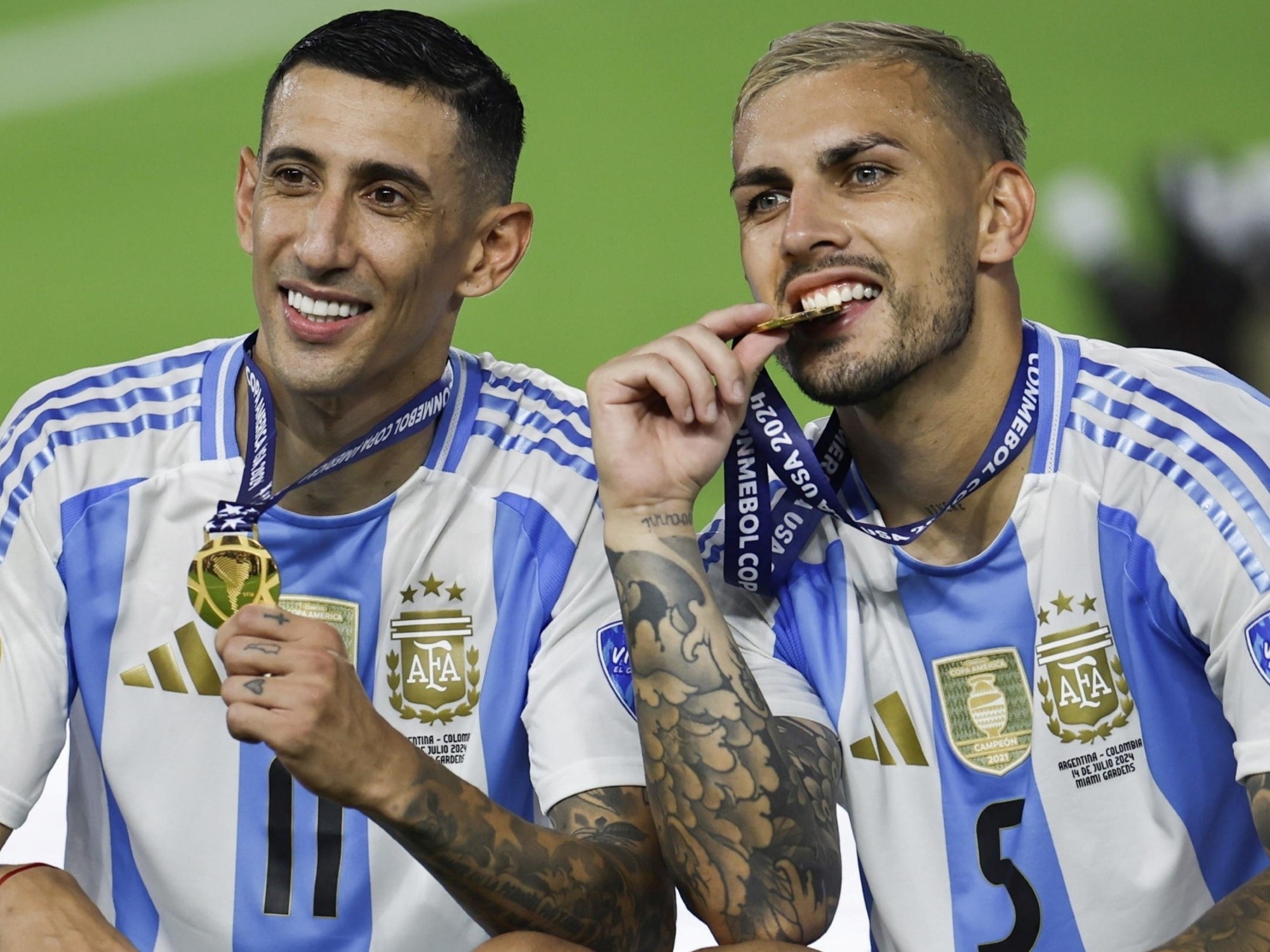 Di María vs. Paredes: Es dauerte 28 Jahre, bis sich zwei Weltmeister mit Argentinien bei einem lokalen Turnier wieder trafen.