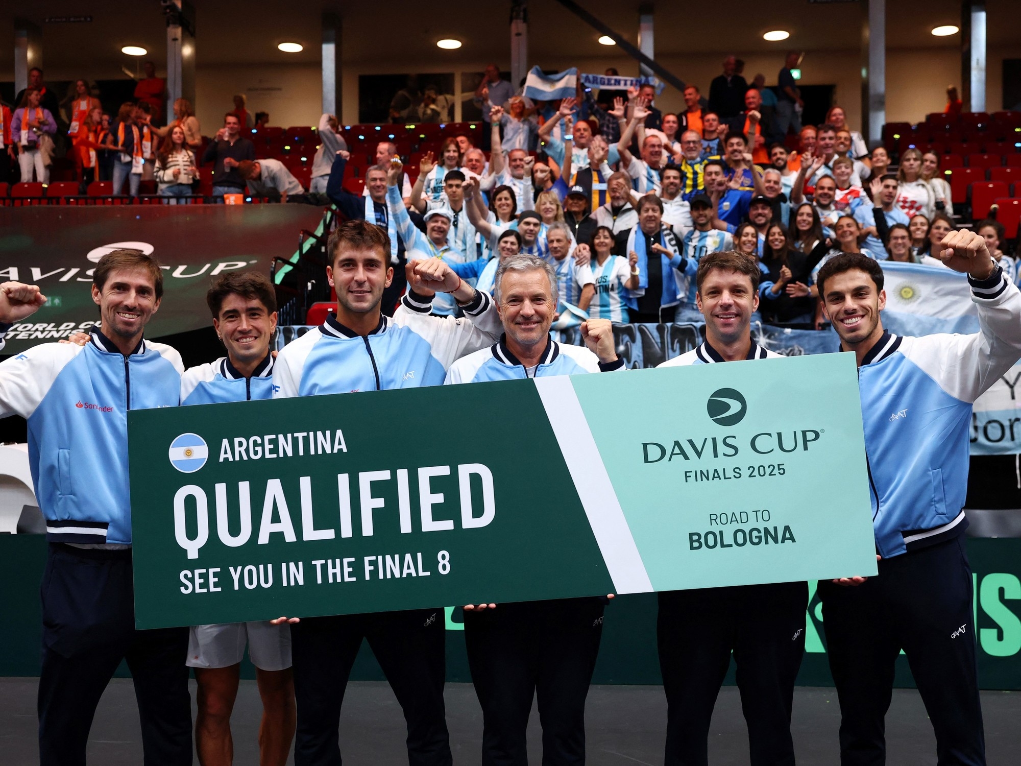 O sorteio das 8 Finais da Copa Davis de 2025 foi realizado: a Argentina enfrentará a Alemanha nas quartas de final e já sabe seu caminho até Bolonha.