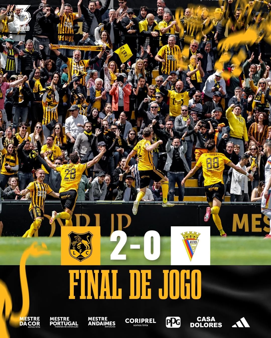 Lourosa se coronó campeón de la Liga 3
