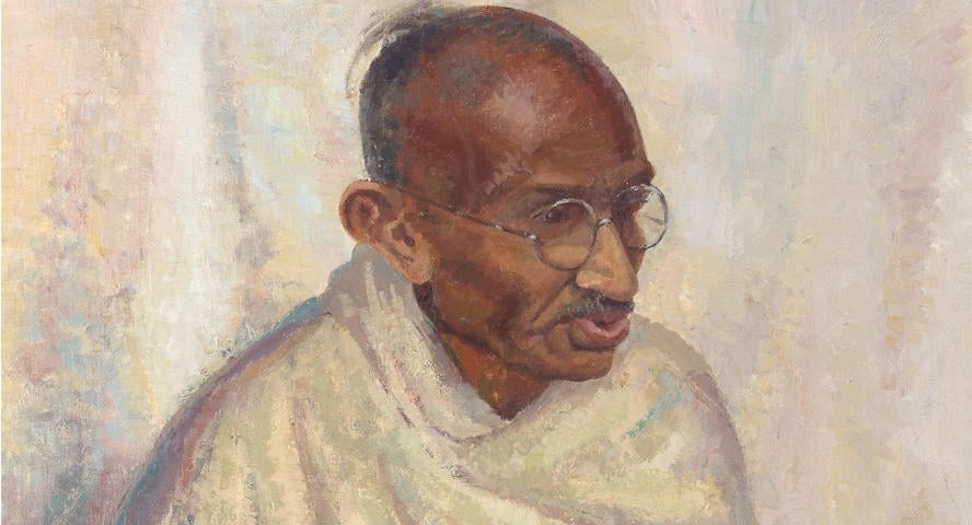 Oil portrait of Gandhi sold for £152,000