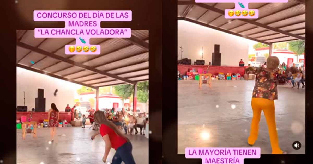 ¡Tienen maestría! Concurso de lanzamiento de chancla arrasa en redes por el Día de las Madres | VIDEO