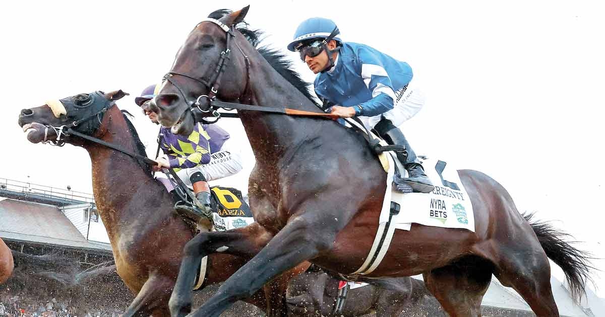 Sovereignty, un titán en la pista de Saratoga
