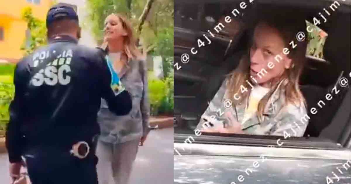 A SSC e o Ministério Público estão investigando "Mulher Racista" por agredir verbalmente um policial em Condesa.