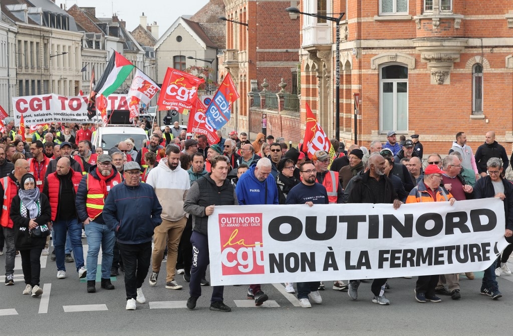 2 Ekim grevi: Valenciennes'te Outinord'un zaferiyle renklenen bir gösteri