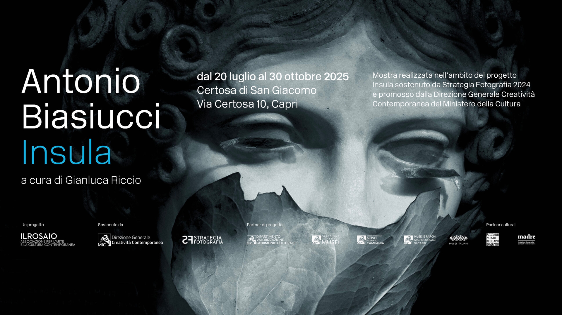 Insula, la Capri in bianco e nero Biasucci: dal 19 luglio in mostra alla Certosa di San Giacomo