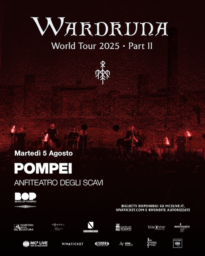 Muziek: Wardruna sluit het festival "Beats of Pompeii 2025" af.