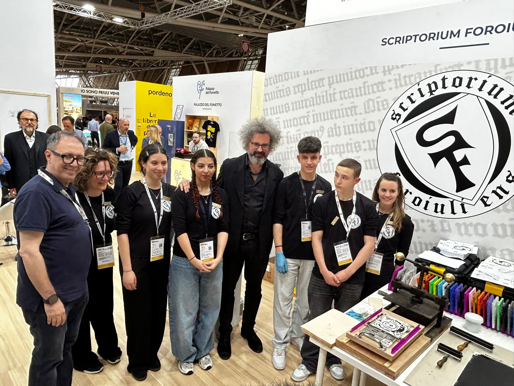Cristicchi également au stand du Scriptorium Foroiuliense