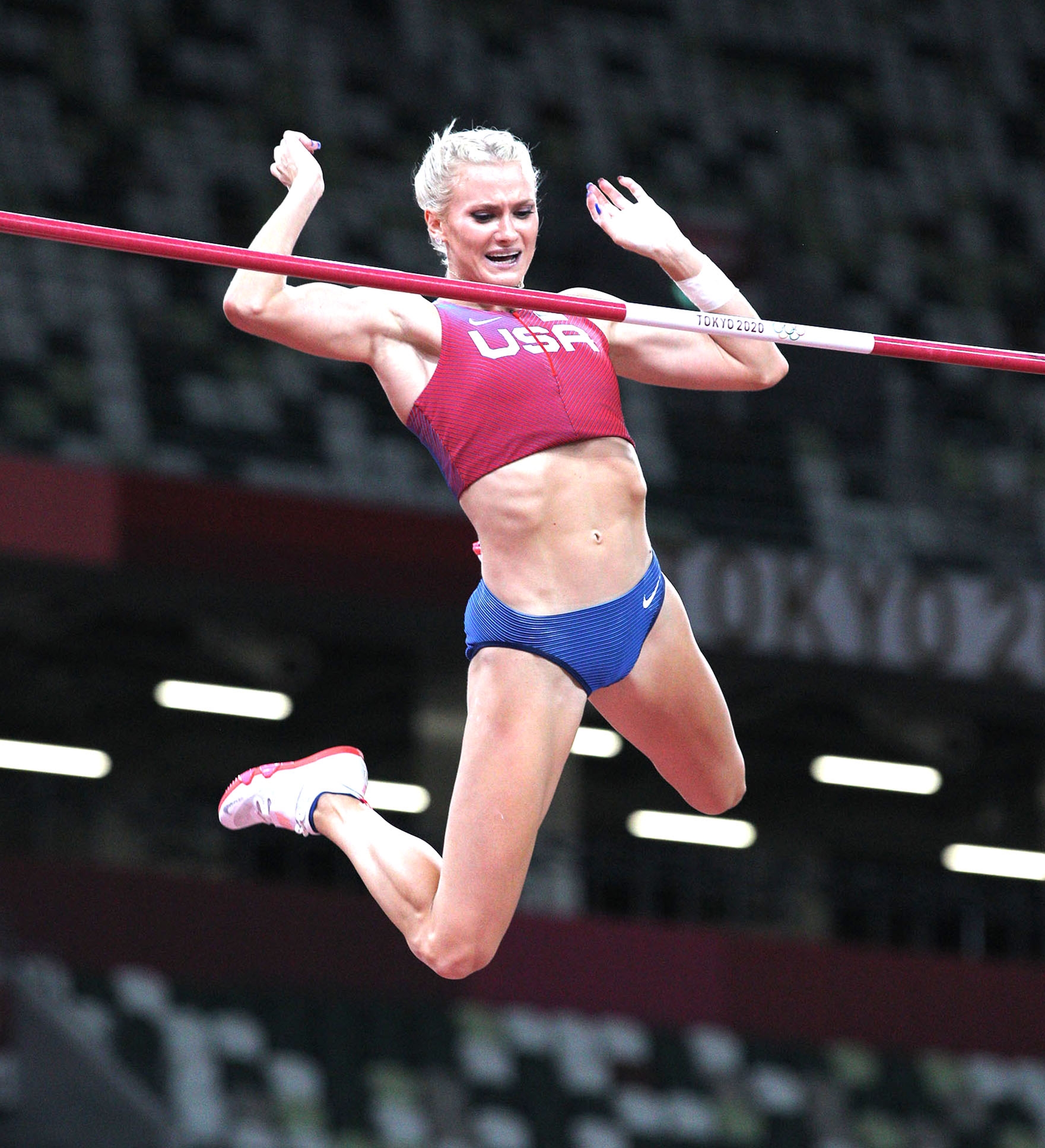 “Jumping Over Boundaries”, the pole vault competition between Italy and Slovenia. Katie Moon is there