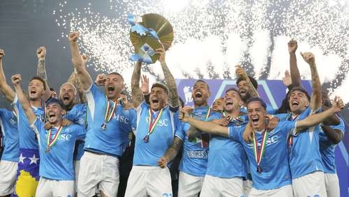 Il Napoli festeggia il suo quarto scudetto
