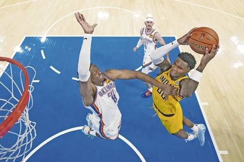 Os Pacers venceram o Thunder por 110 a 111 no último minuto.