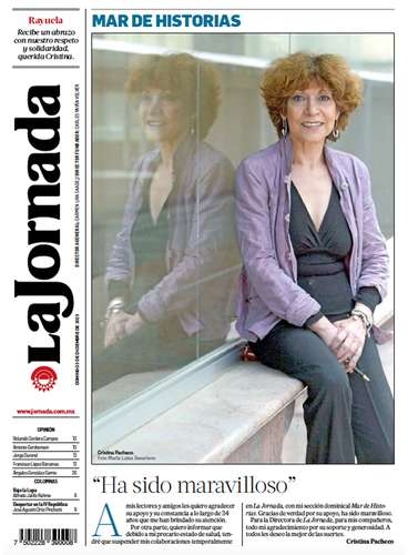Ein Buch fasst 38 Jahre Beiträge von Cristina Pacheco für La Jornada zusammen.
