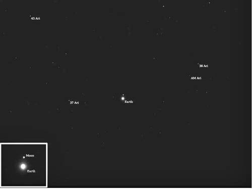 Gezegenimizin ve 290 milyon km uzaklıktaki uydusunun görüntüleri yakalandı