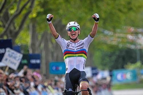 Tadej Pogacar won his first European Cycling Championship title.