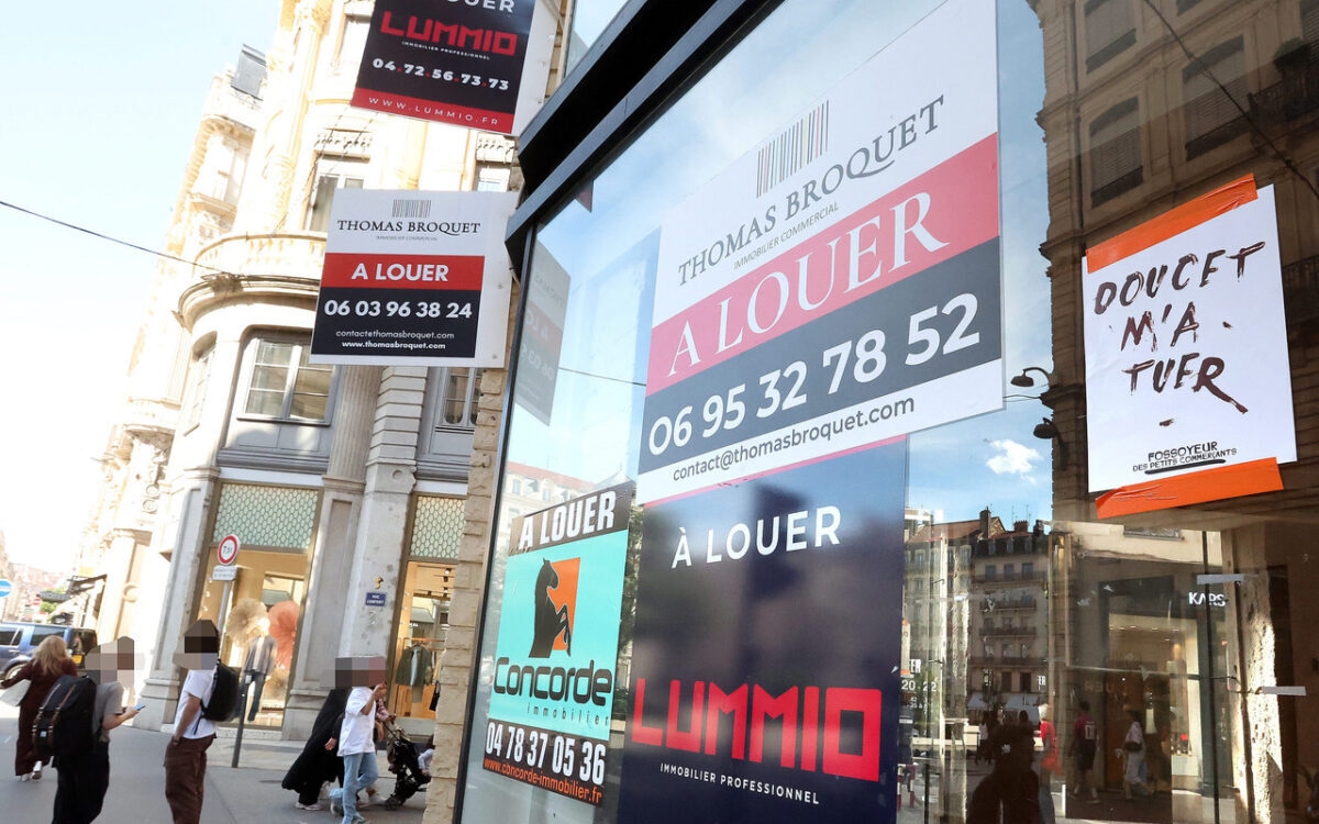 Empty shop windows in Presqu'Île de Lyon: construction, Amazon, environmentalists... Whose fault is it?