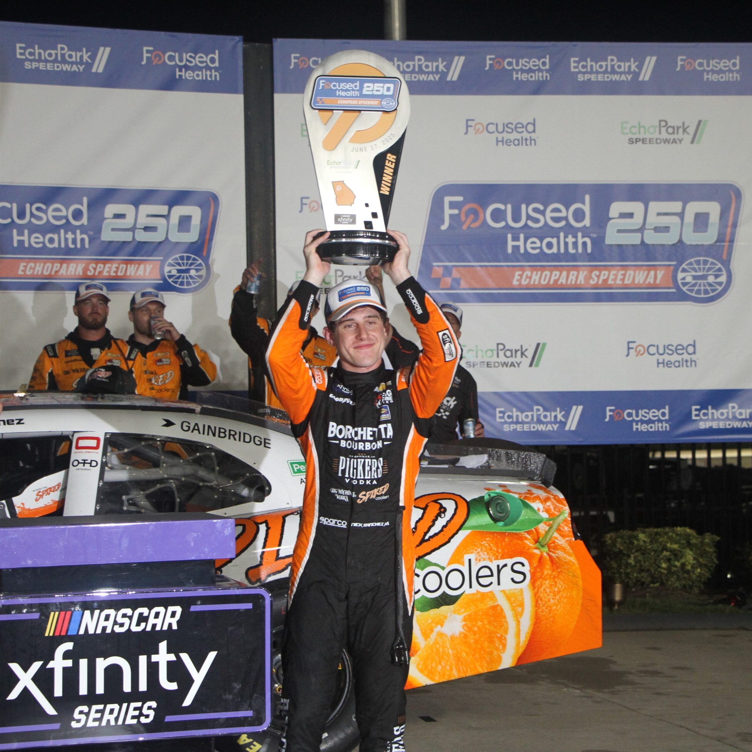 NICK SANCHEZ WINS THE XFINITY FOCUSED HEALTH 250 AT ECHO PARK SPEEDWAY IN ATLANTA