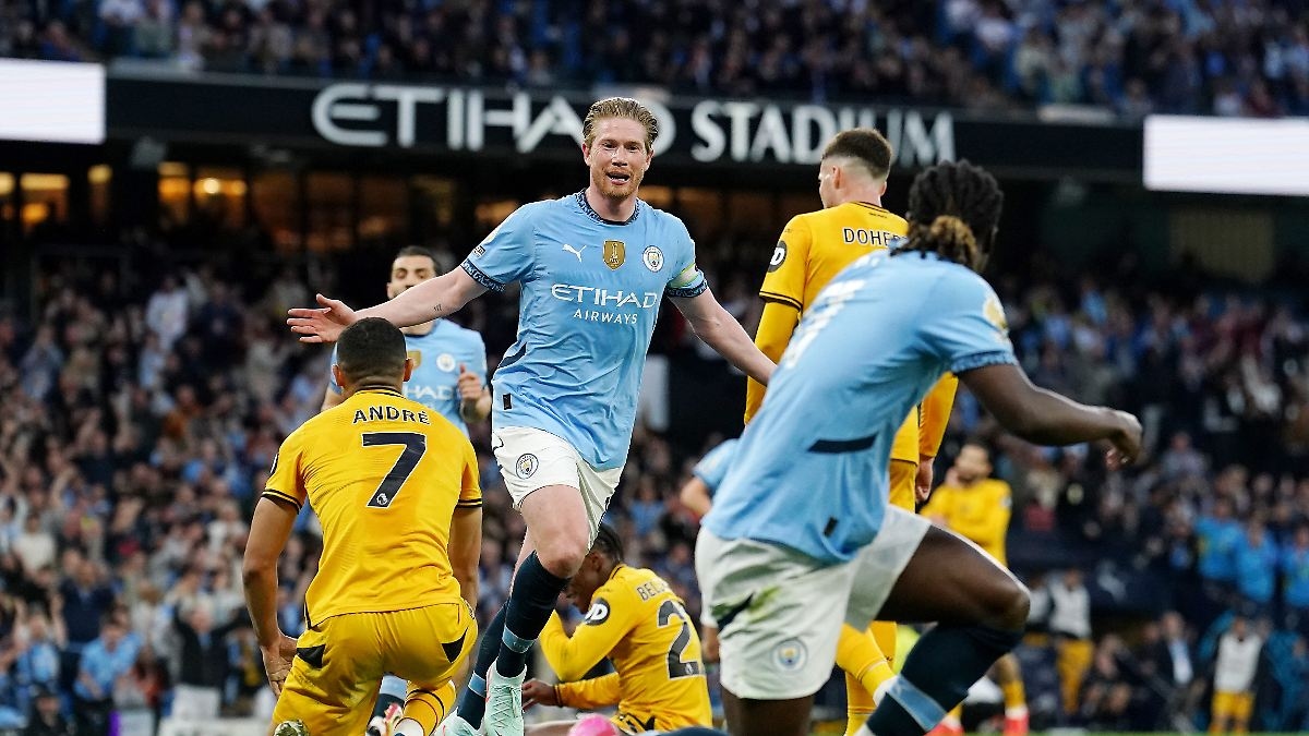 ManCity close to consolation prize: De Bruyne scores a very important goal on his farewell tour