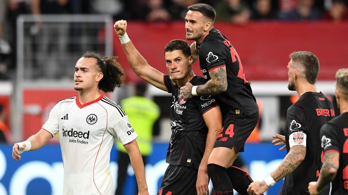 Debiut, wymarzony gol, wyrzucenie z boiska: efekt Hjulmanda: Bayer pozbawia Frankfurt pierwszych punktów w grze w dziewięciu zawodników