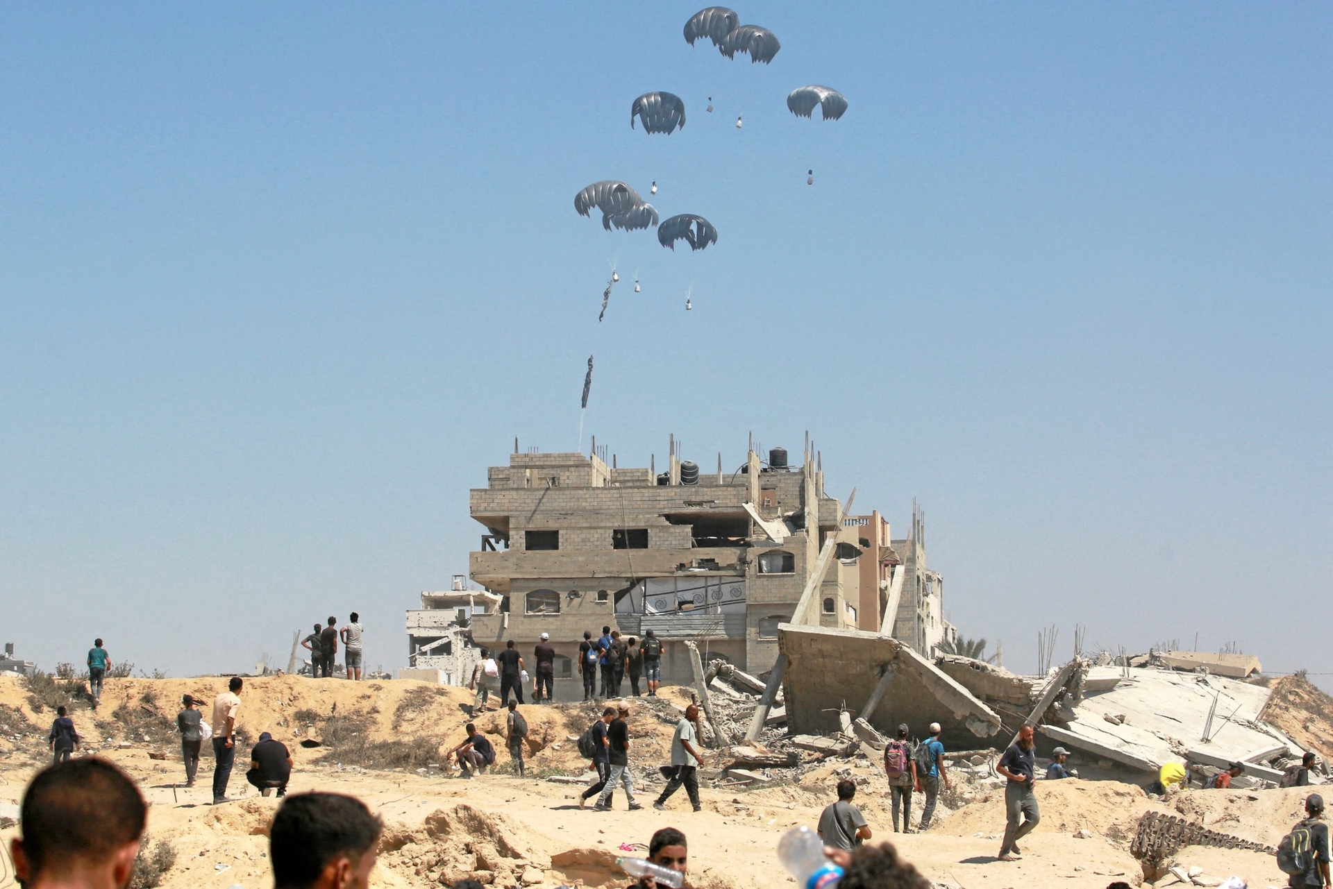 Ayuda humanitaria a Gaza | Bombardeos de caramelos para Gaza