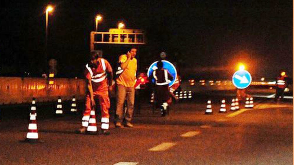 Obras na região de Pádua em troços de autoestrada: duplo encerramento