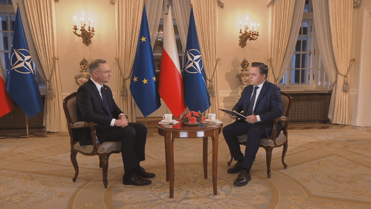 Le président Andrzej Duda dans l'émission « Gość Wydarzeń » [VIDÉO]