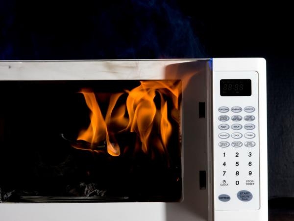 No provoque un incendio: esos son los objetos prohibidos para el microondas