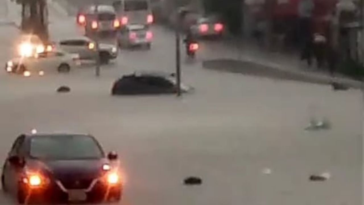 Puebla'da yağmur su baskınlarına, duvarların ve ağaçların yıkılmasına neden oldu (Videolar)