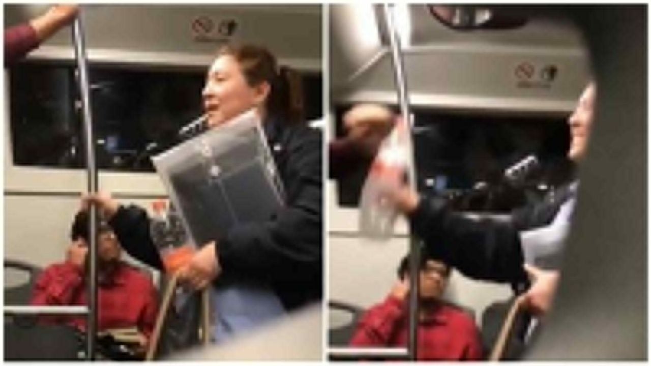 Mulher Herpes: Mulher agride jovem em transporte público por suposto contágio (Vídeo)