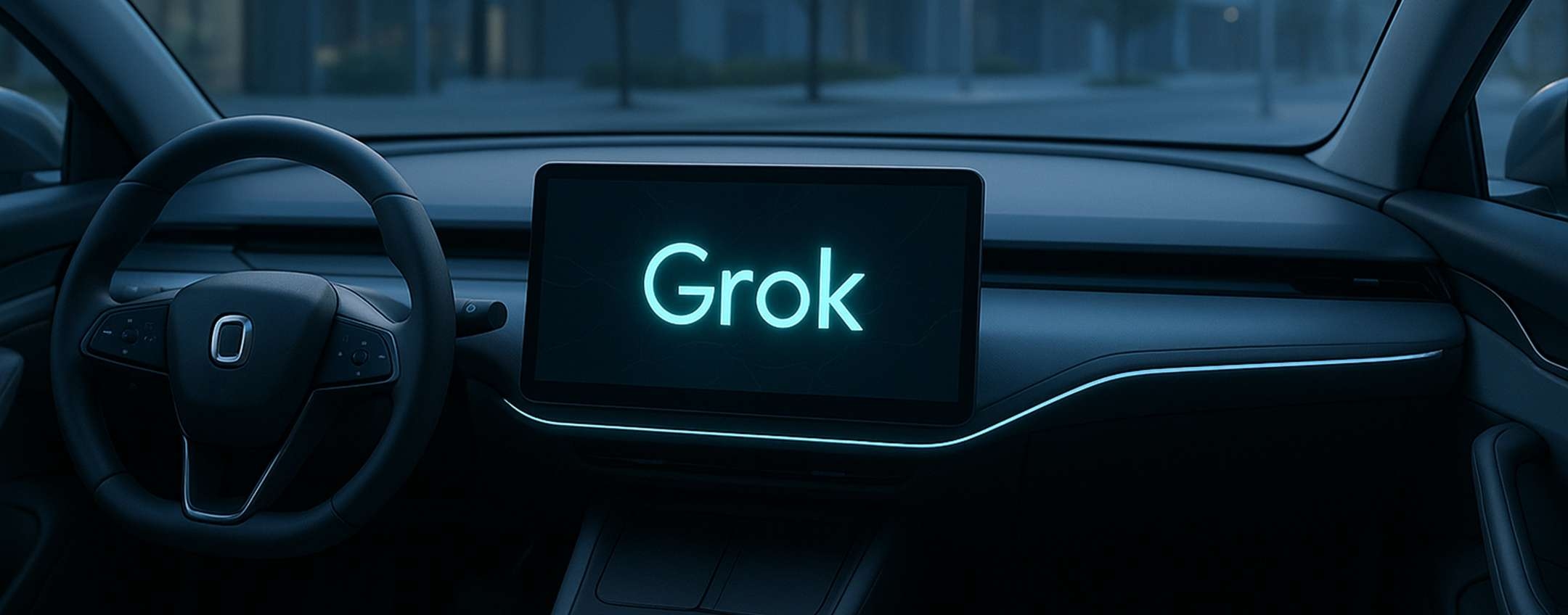 Grok in Tesla-auto's, maar alleen als vraagassistent