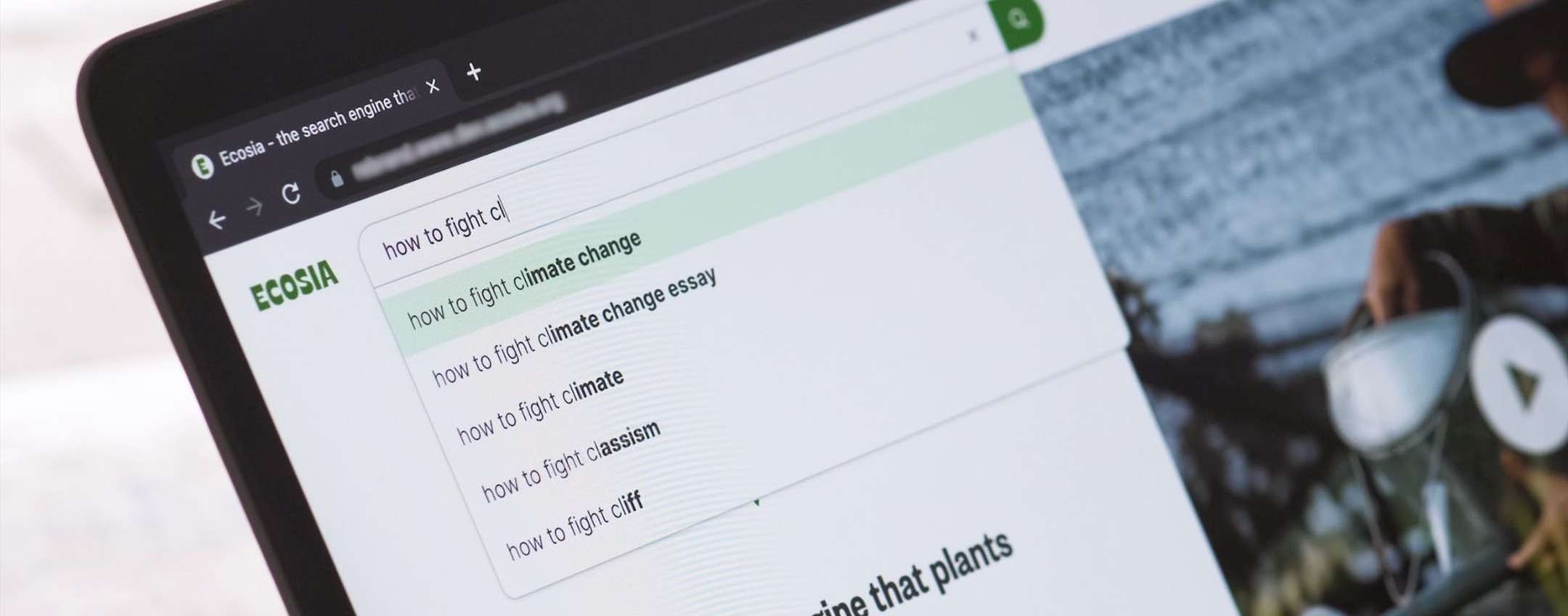 Ecosia vuole il controllo di Chrome (gratis)