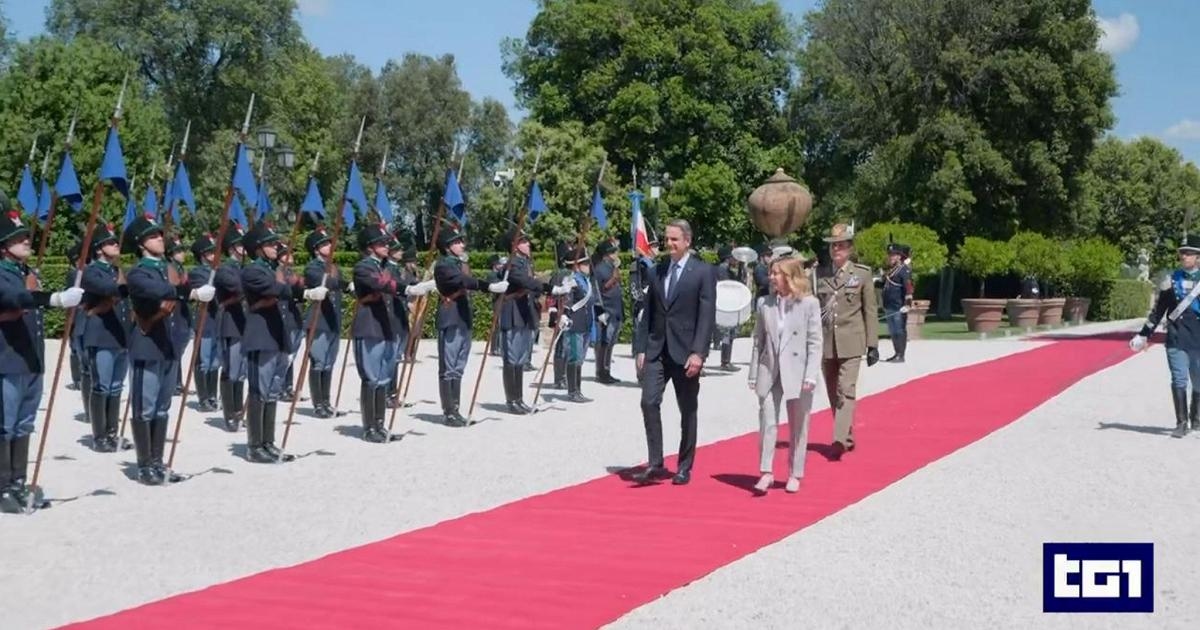 Top Italië-Griekenland, Meloni ontvangt Griekse premier in Villa Doria Pamphilj