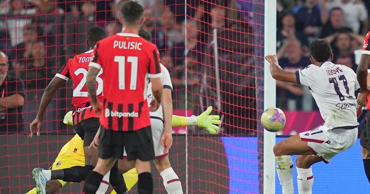 Milan-Bologna 0-1 gli emiliani alzano la Coppa Italia e vanno in Europa League