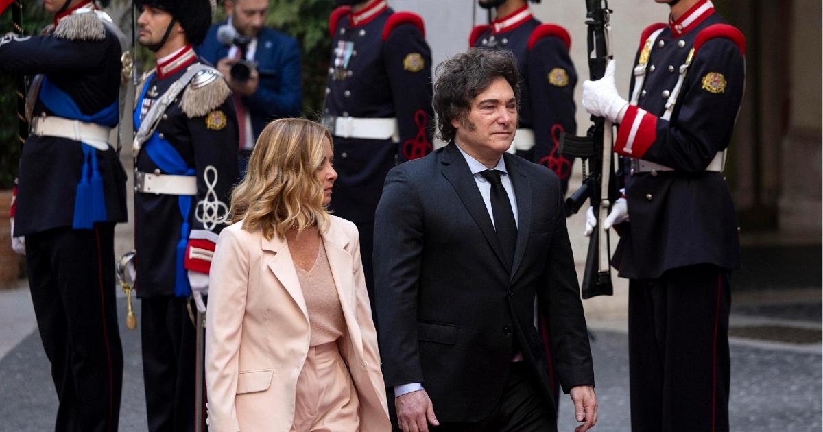 Milei a Roma, abbraccio con Meloni: siglato il Piano d'Azione Italia-Argentina 2025-2030