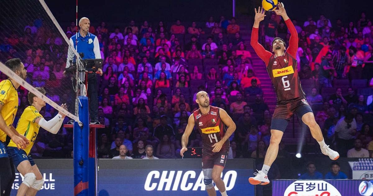 Italienischer Volleyball verliert im Tiebreak gegen Brasilien