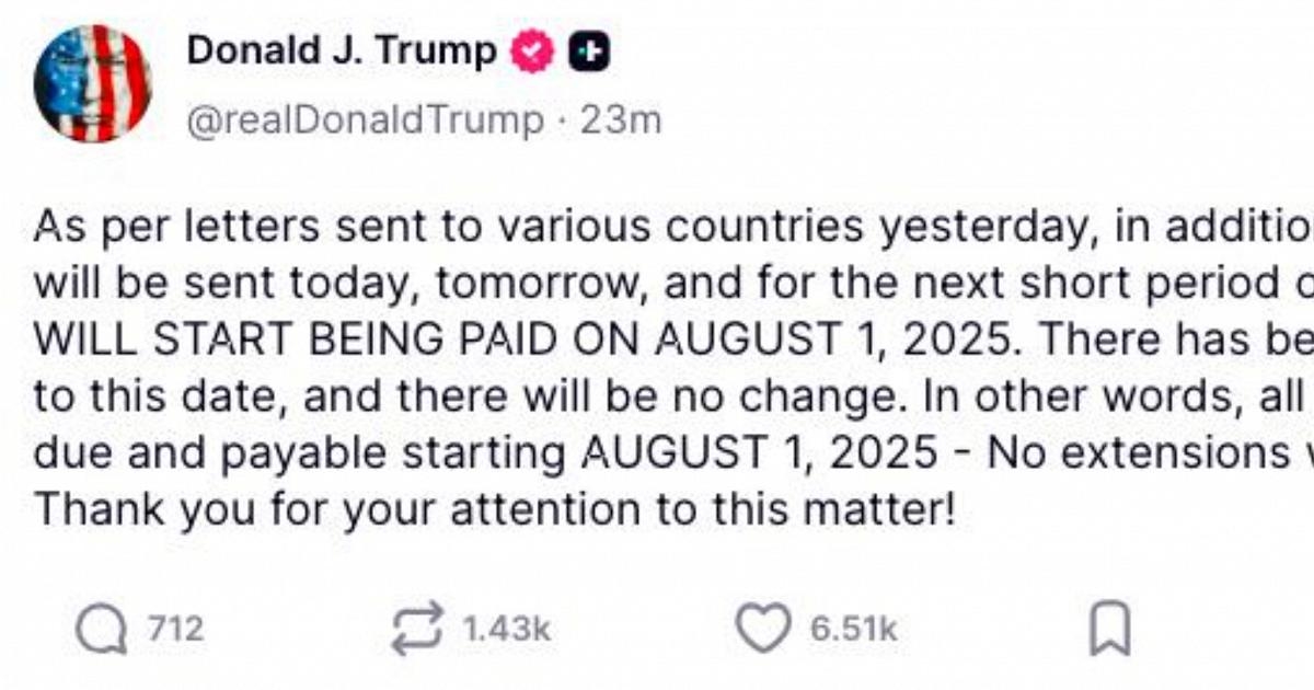 Trump, Filipinler ve Cezayir'in de aralarında bulunduğu ülkelere yüzde 20 ile 30 arasında değişen gümrük vergileri öngören altı yeni mektup gönderdi.