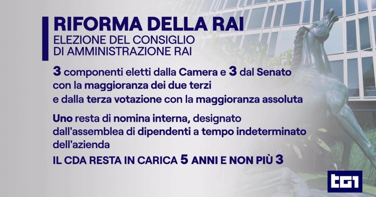 Presentato il testo base della maggioranza sulla riforma della Rai