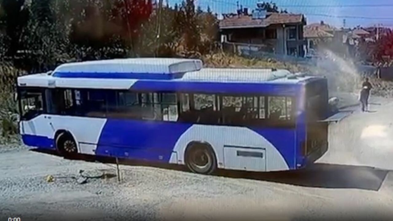 EGO bus bursts into flames in Ankara