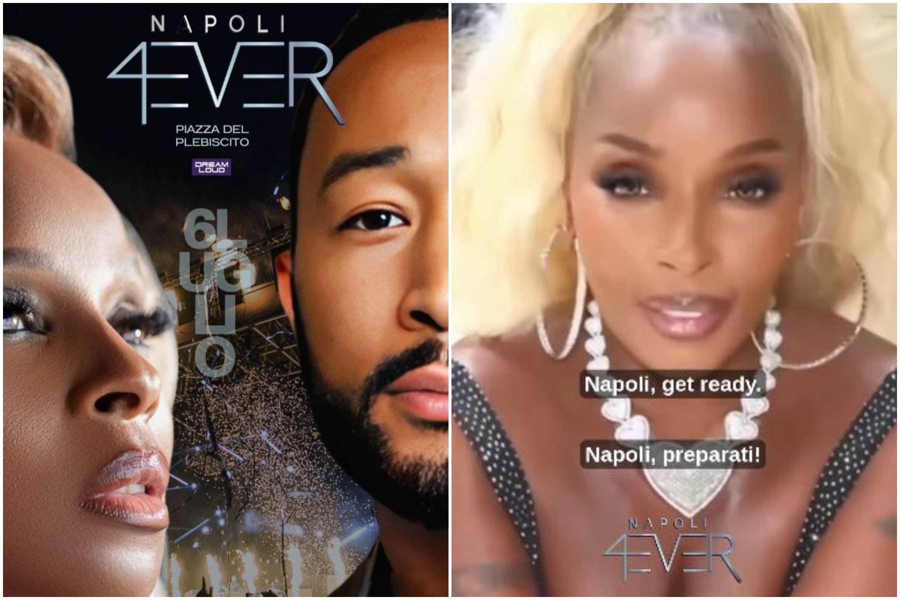 Mary J. Blige in concerto a piazza del Plebiscito per il ‘Napoli4Ever2025’, il messaggio ai fan: “Preparatevi per una notte indimenticabile”