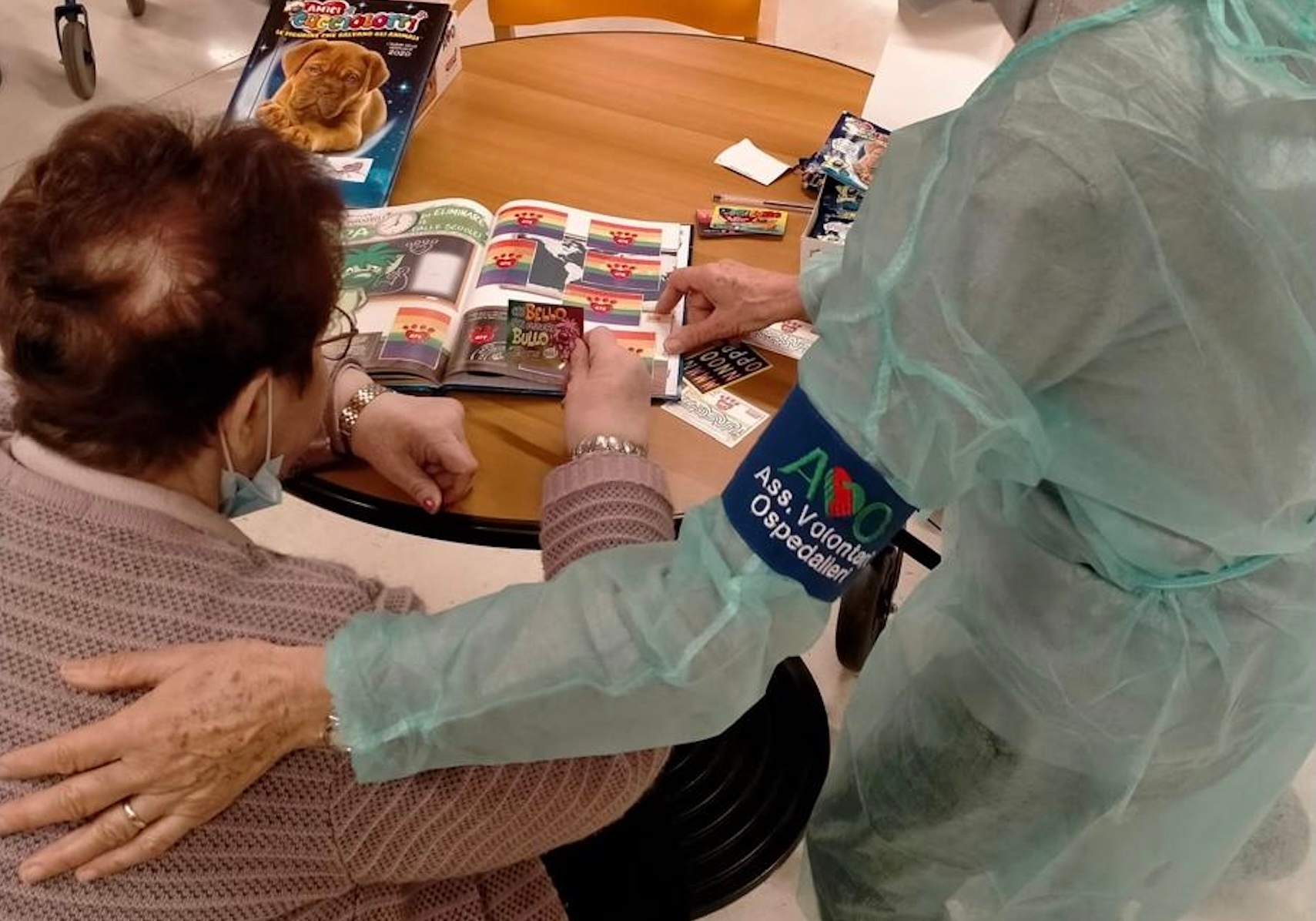 Grootouderdag met diervriendelijke stickers