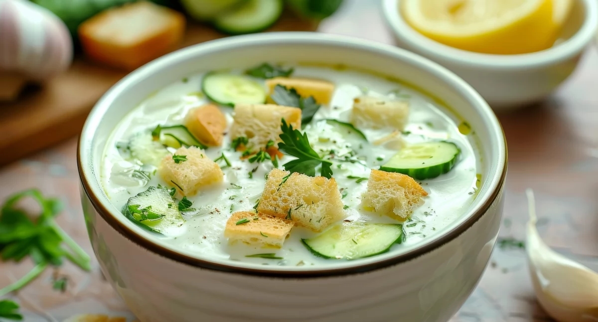 Zuppa fredda di zucchine