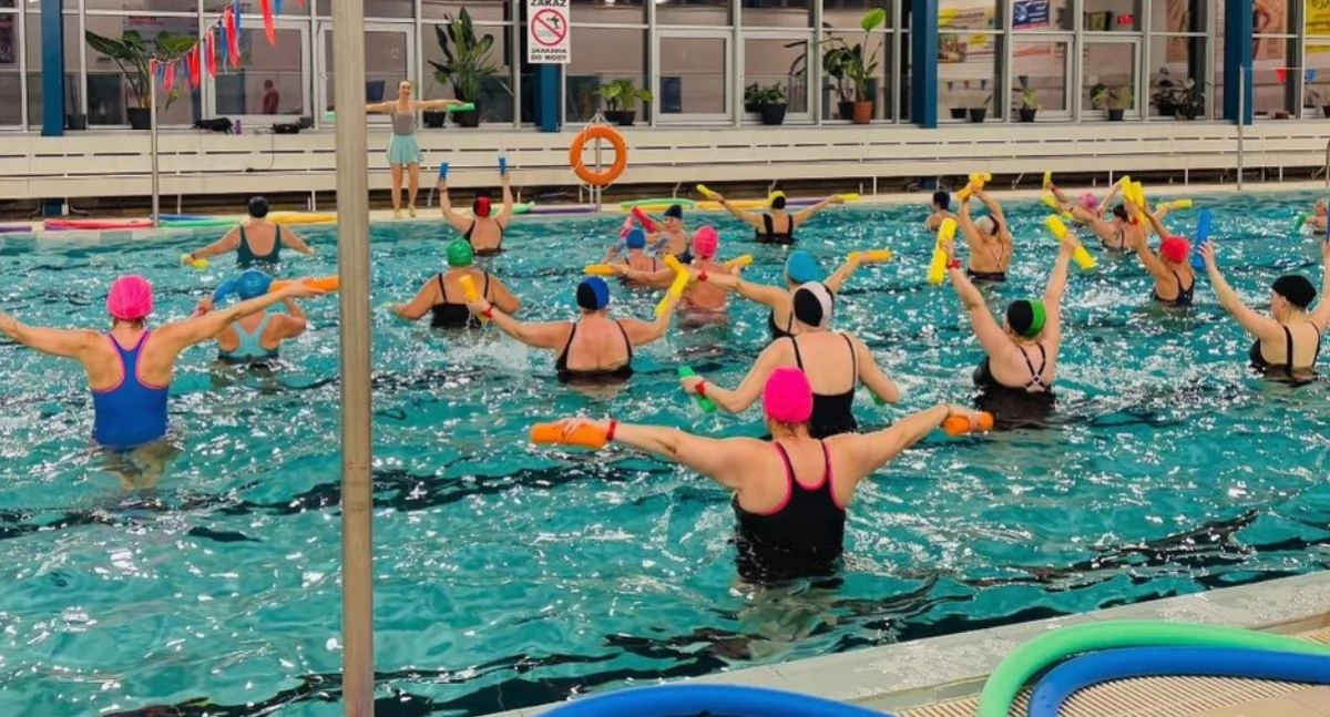 Domani si terrà la maratona di acquagym e i corsi di familiarizzazione con l'acqua per i più piccoli!