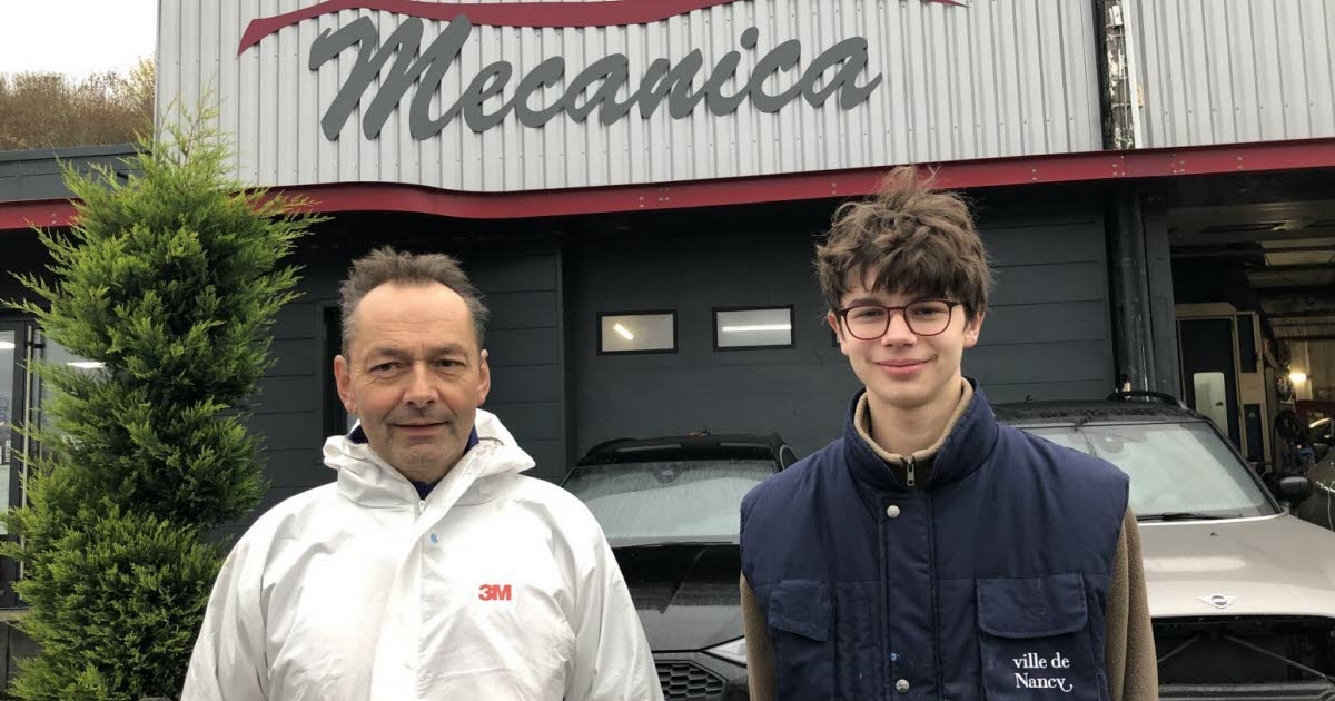 Bainville-aux-Miroirs. Transmettre le métier à un jeune futur carrossier