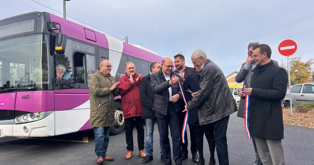 Uckange. New station layout: priority given to buses and shuttles