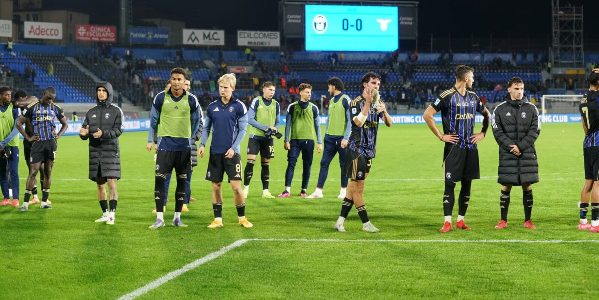 Gilardino se mostra satisfeito após a partida Pisa-Lazio: "Mais um passo rumo à autoestima."