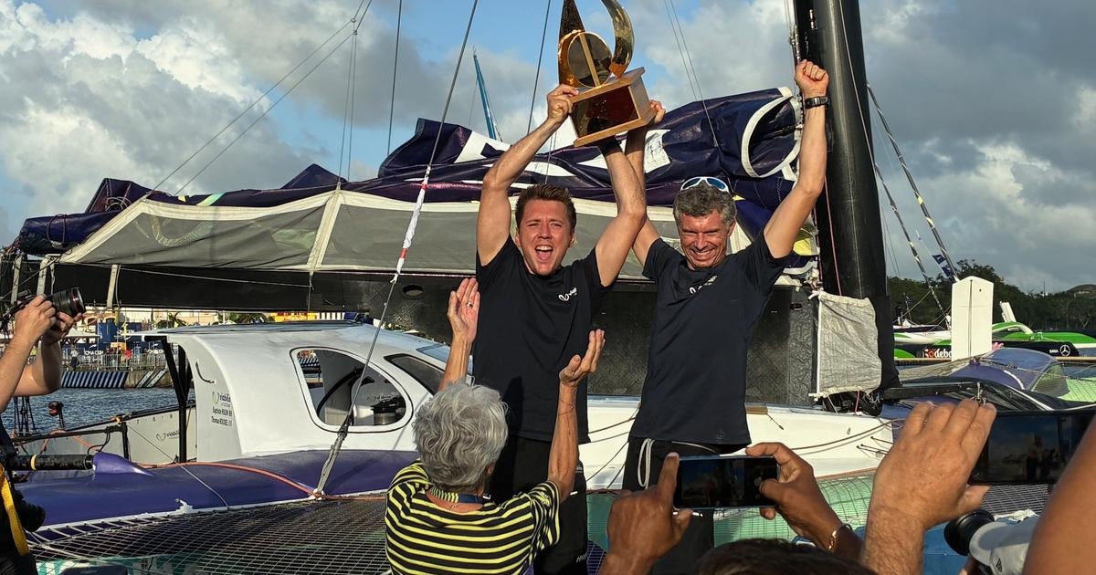 Transat Café L’Or : Baptiste Hulin et Thomas Rouxel, de derniers à premiers en trimaran Ocean Fifty