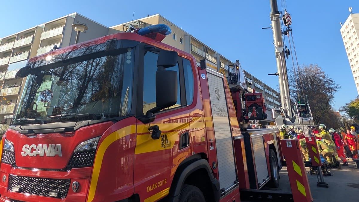 Дрезден: рабочий упал с высоты нескольких метров на стройплощадке