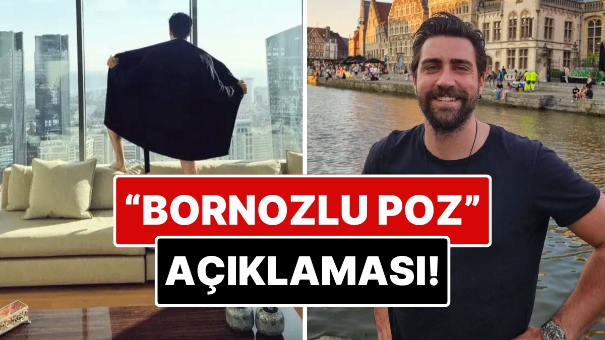 Çağlar Ertuğrul, who made headlines with the "Shadow" detail in his bathrobe pose against the glass, made a statement!